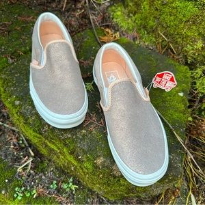 Vans Rose Gold Slip on: size 6.5